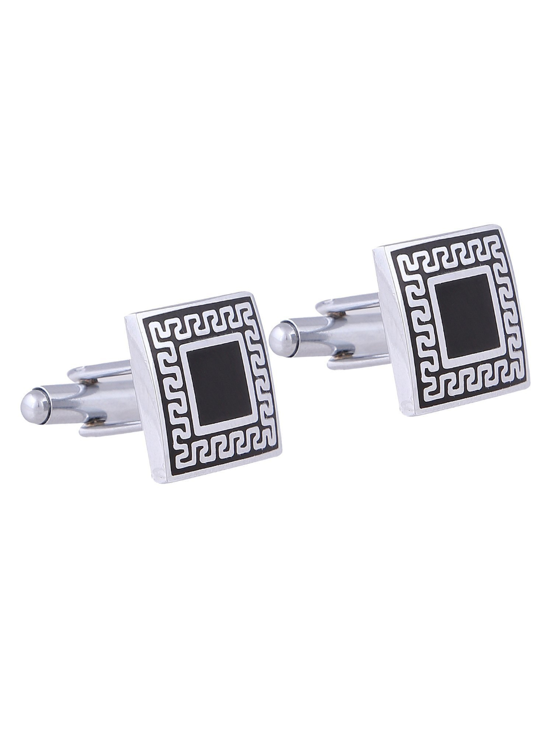 YouBella Jewellery Valentine Gifts for Men Latest Stylish Silver Plated Formal Cuff Links Cufflinks Set for Men