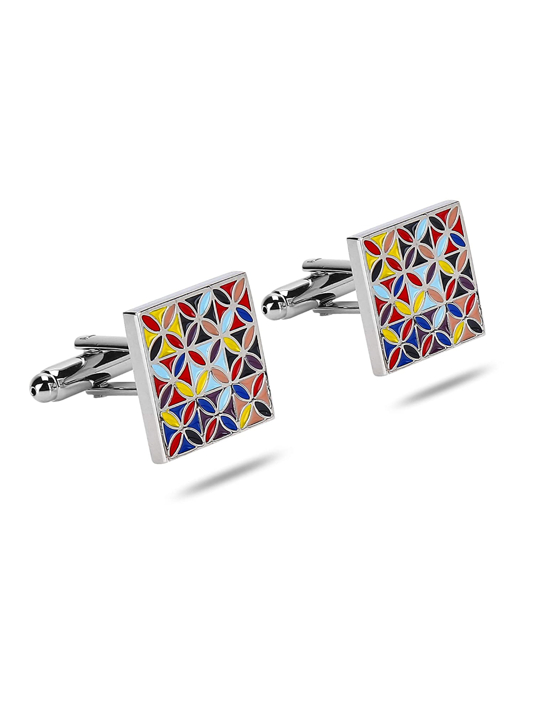 YouBella Jewellery Valentine Gifts for Men Latest Stylish Golden Black Formal Cuff Links Cufflinks Set for Men