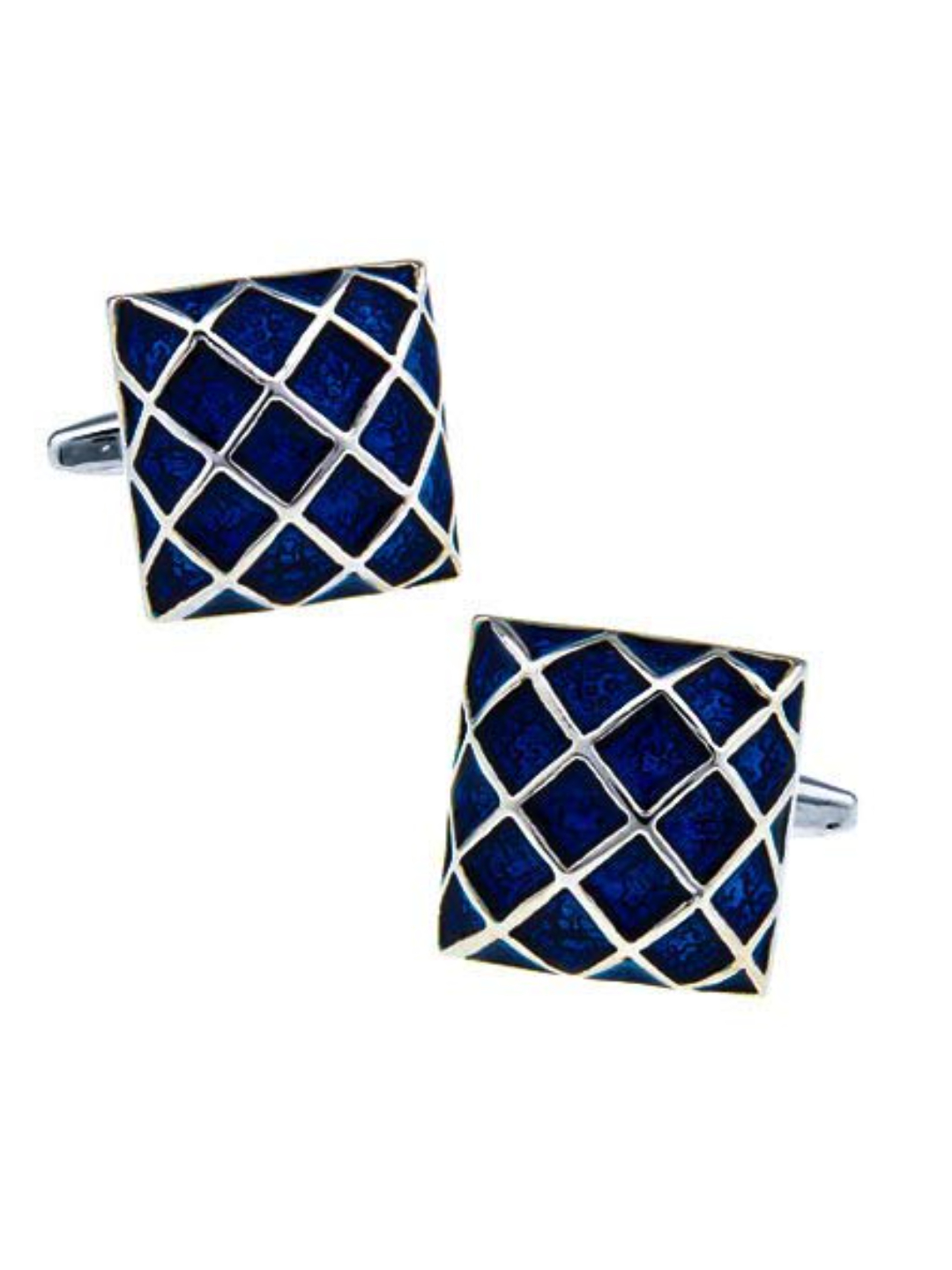 YouBella Jewellery Valentine Gifts for Men Latest Stylish Silver Blue Formal Cuff Links Cufflinks Set for Men