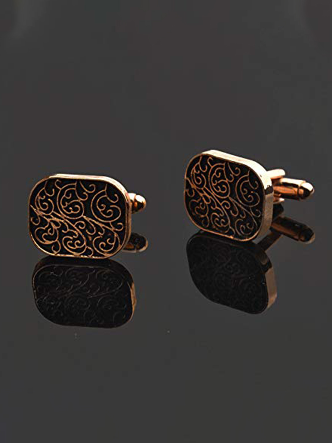 YouBella Jewellery Latest Stylish Luxurious Golden Formal Cuff Links Cufflinks Set for Men