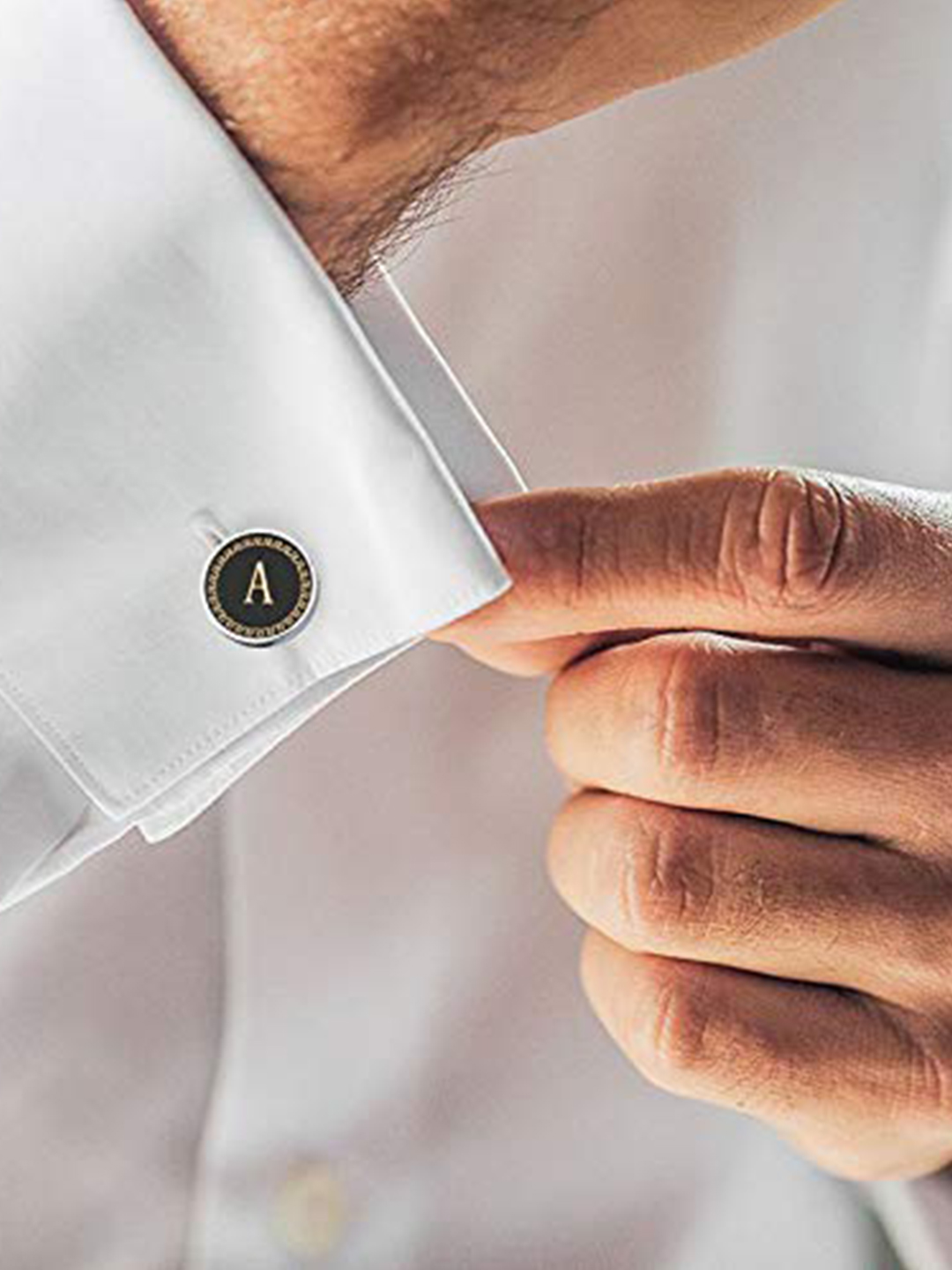 YouBella Jewellery Valentine Gifts for Men Latest Stylish Silver Plated Formal Cuff Links Cufflinks Set for Men