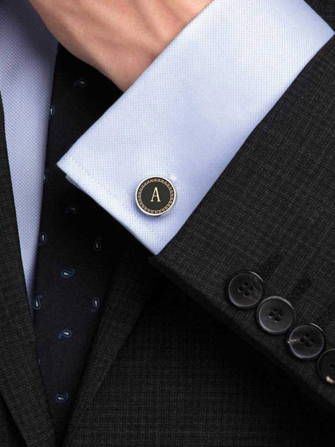YouBella Jewellery Valentine Gifts for Men Latest Stylish Silver Plated Formal Cuff Links Cufflinks Set for Men