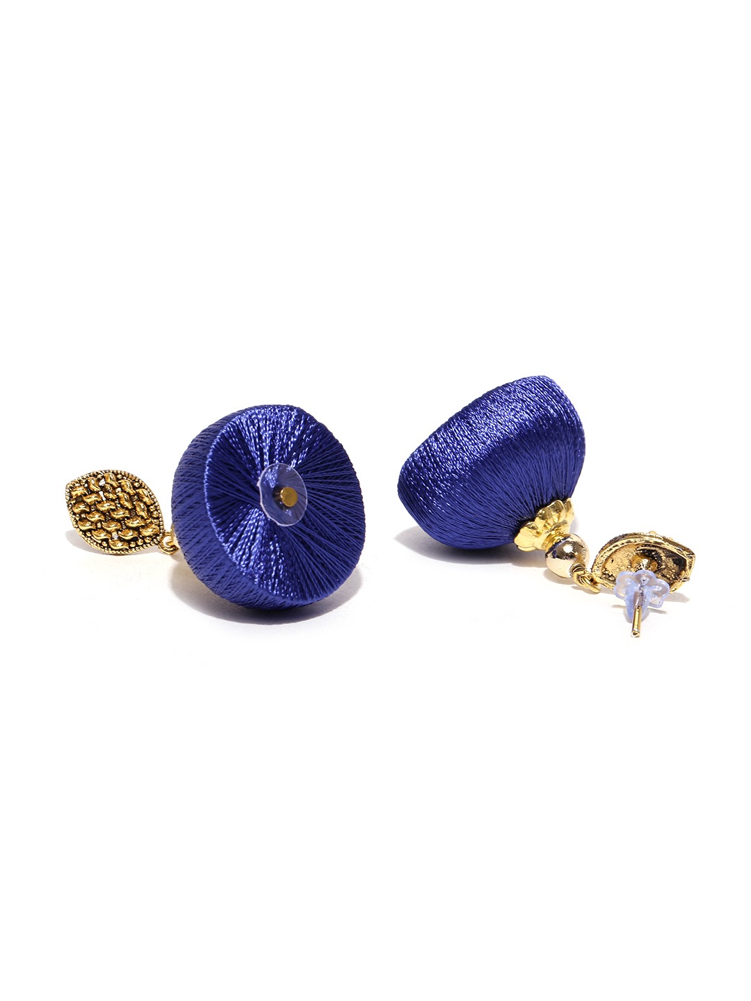 YouBella Blue  Gold-Toned Beaded Jewellery Set