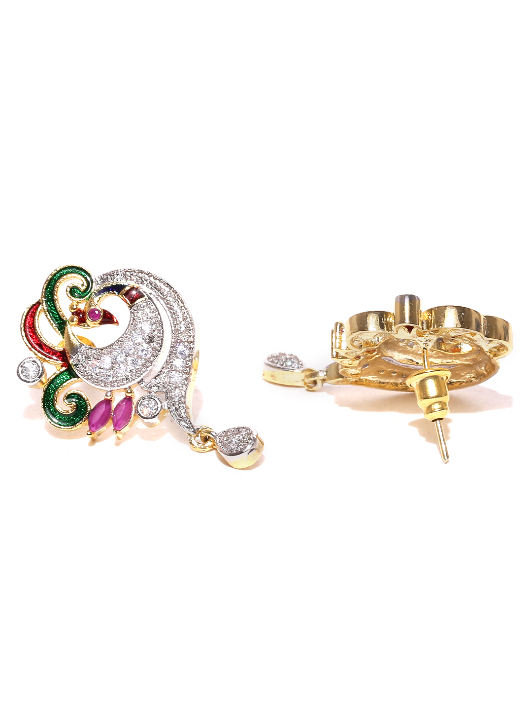YouBella Multicoloured Stone-Studded Jewellery Set