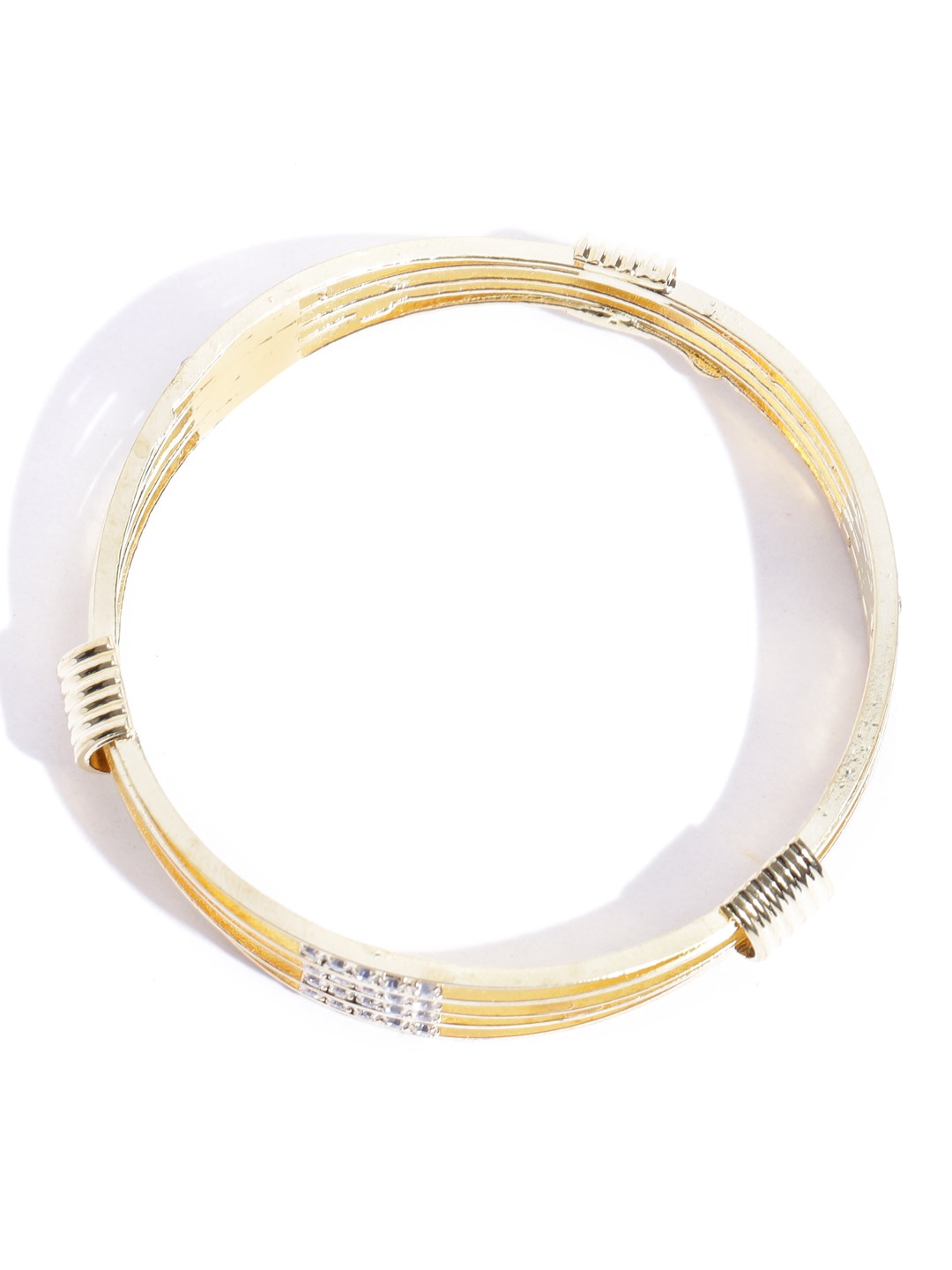 YouBella Set of 2 Gold-Toned Stone-Studded Bangles