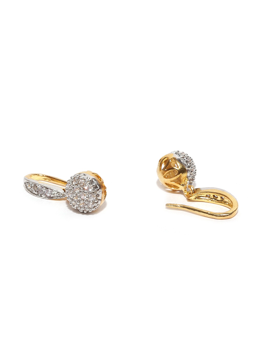 YouBella Gold  Silver-Toned Stone-Studded Jewellery Set