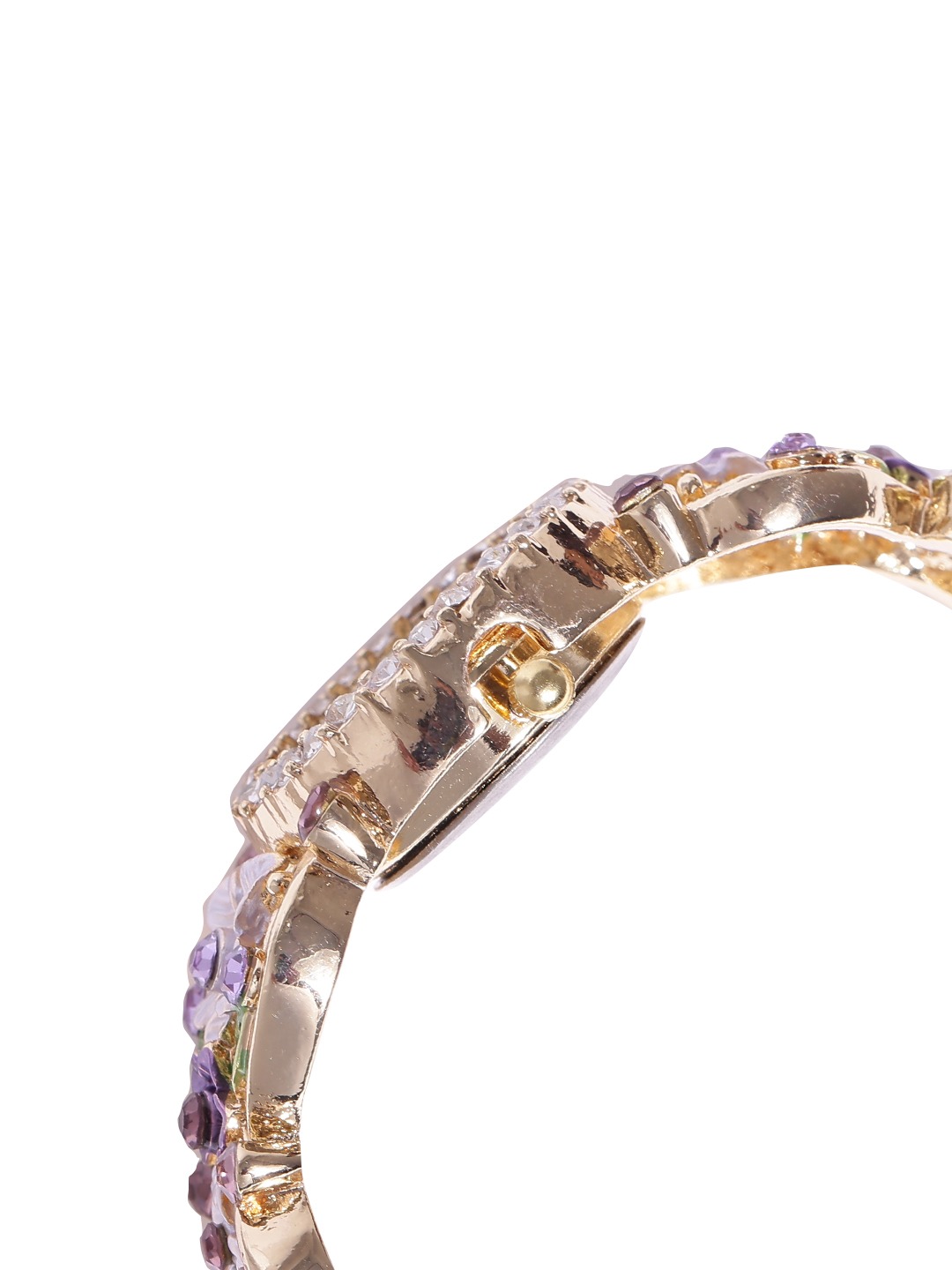 YouBella Gold-Plated Contemporary Bracelet cum Watch