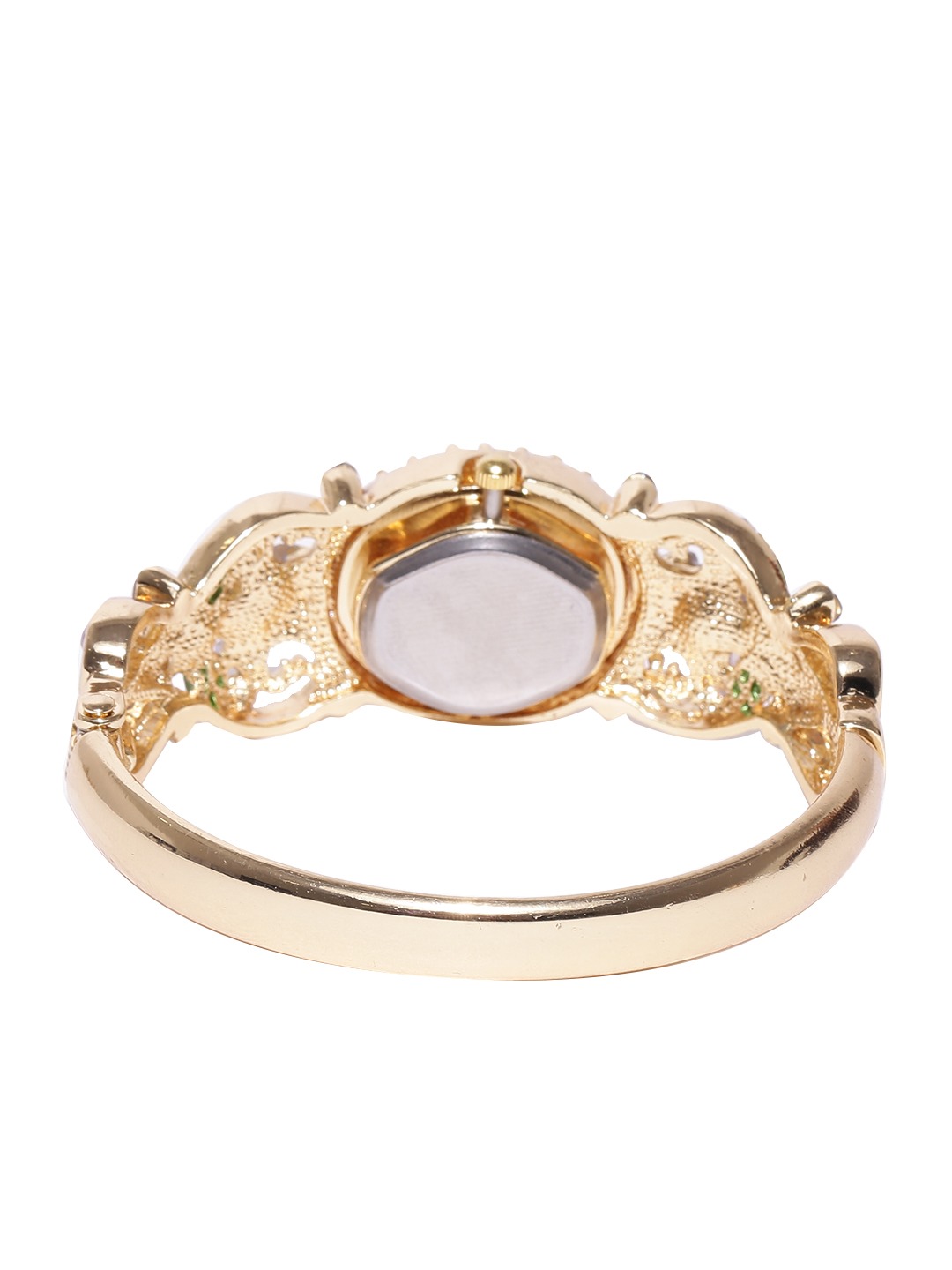 YouBella Gold-Plated Contemporary Bracelet cum Watch
