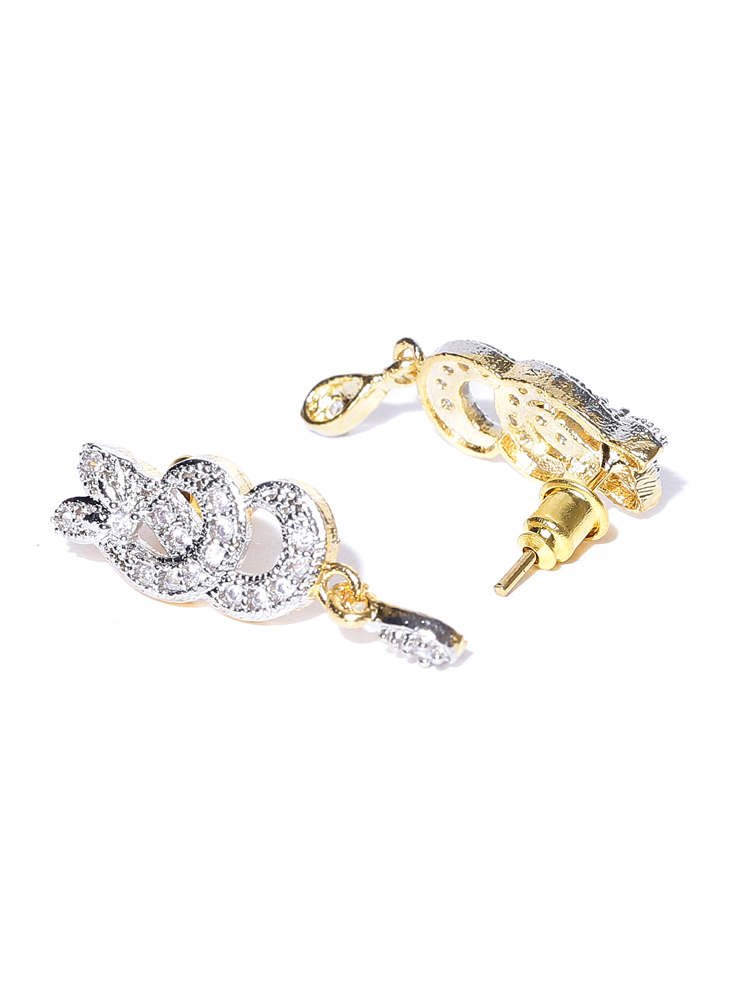 YouBella Black  Gold-Toned Beaded Stone-Studded Mangalsutra Set