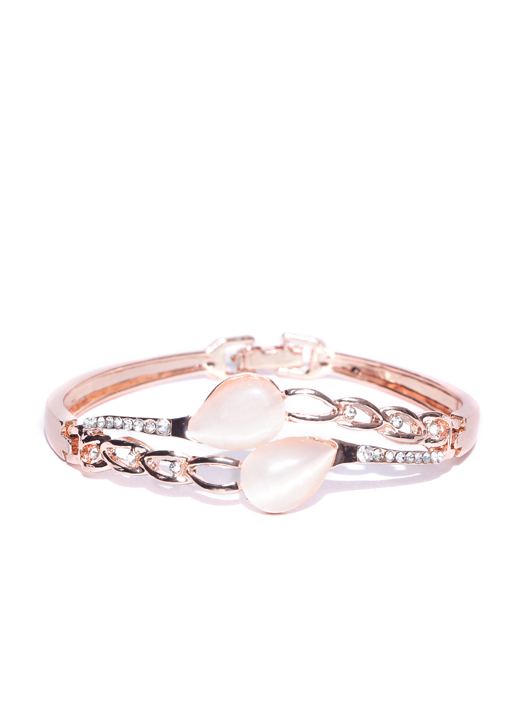 YouBella Gold-Plated Stone-Studded Contemporary Bracelet