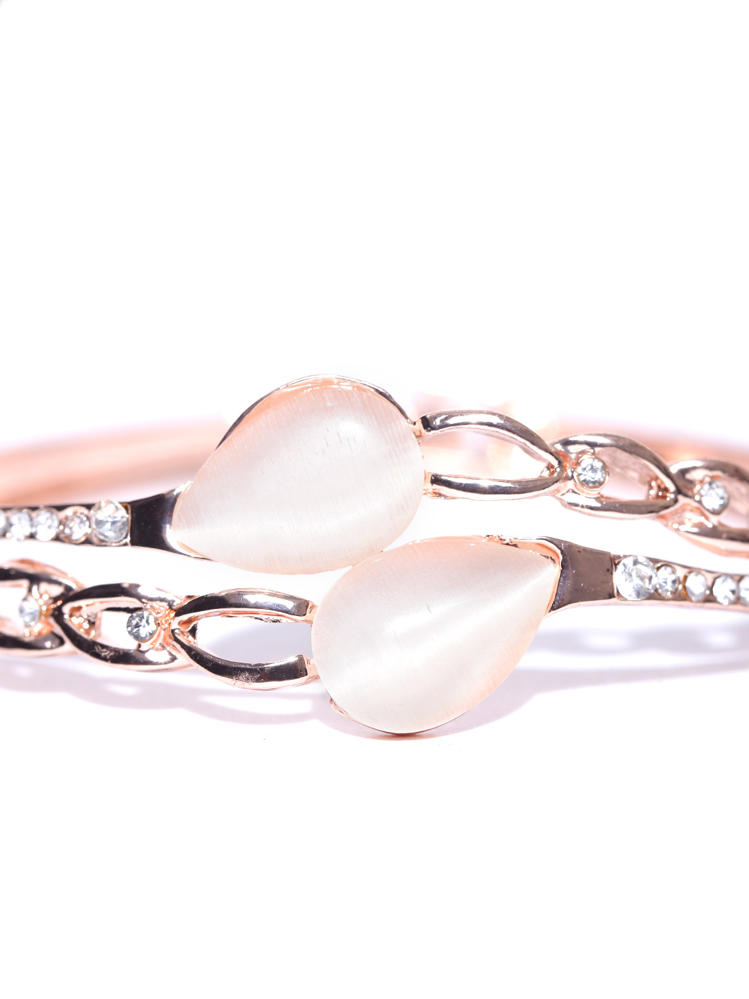 YouBella Gold-Plated Stone-Studded Contemporary Bracelet