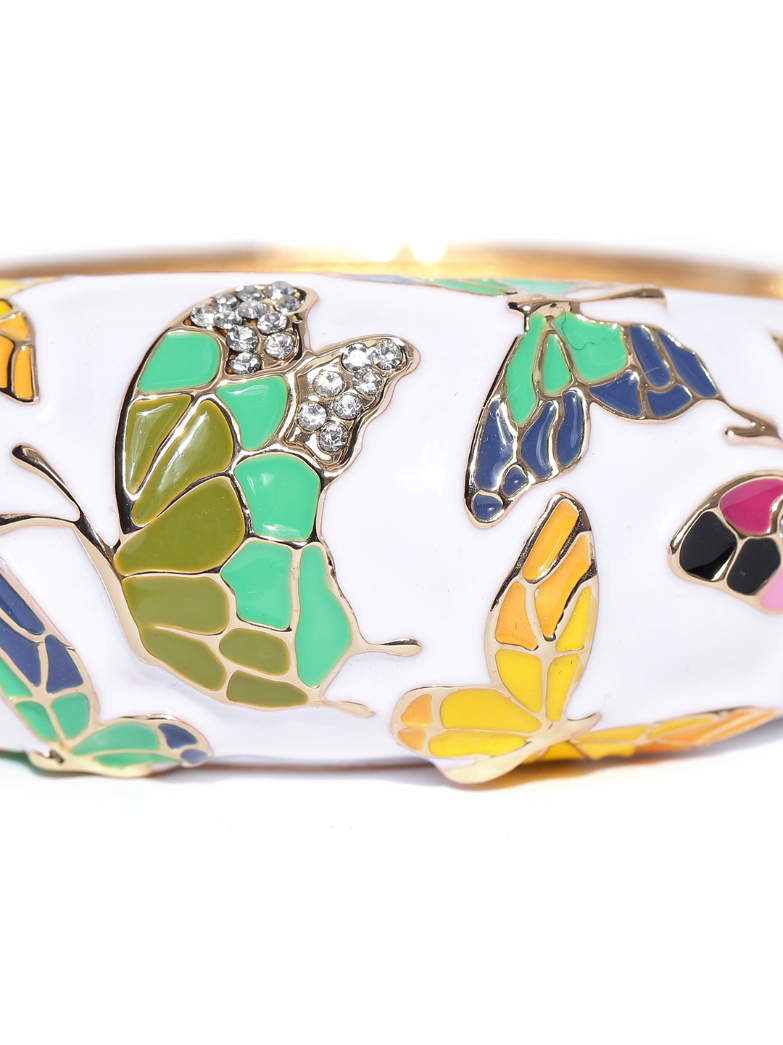 YouBella Multicoloured Gold-Plated Printed Contemporary Bracelet