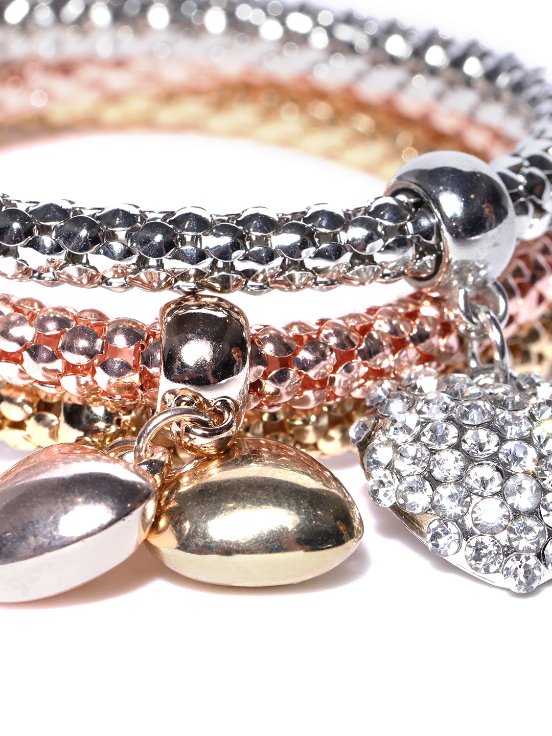 YouBella Set of 3 Elasticated Bracelets