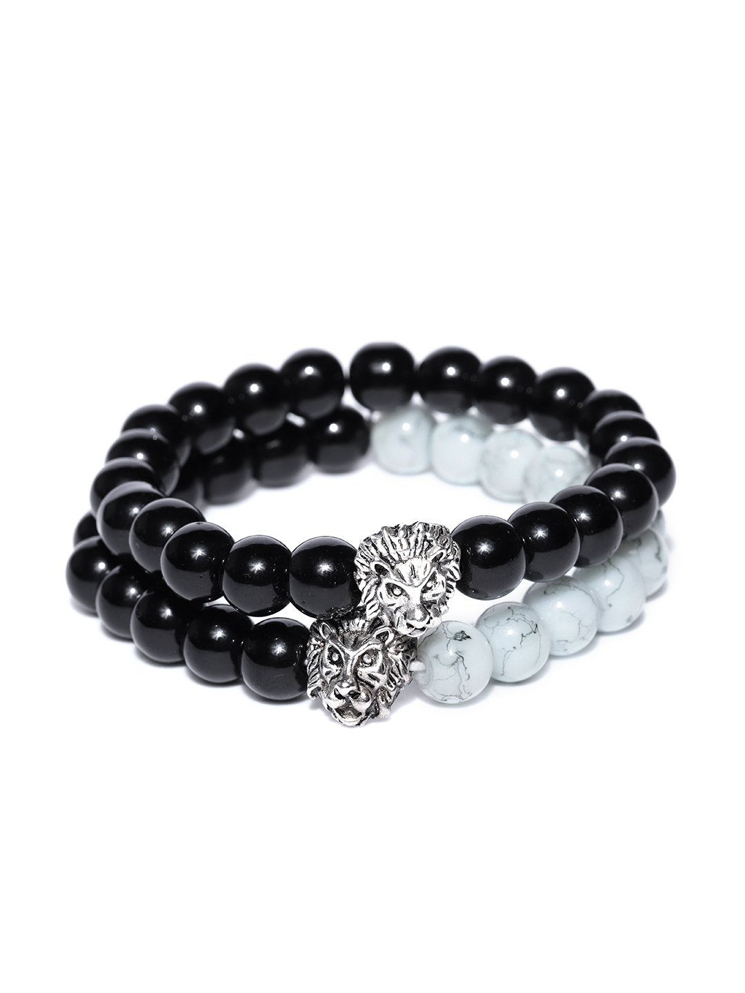 YouBella Set of 2 Beaded Elasticated Bracelets