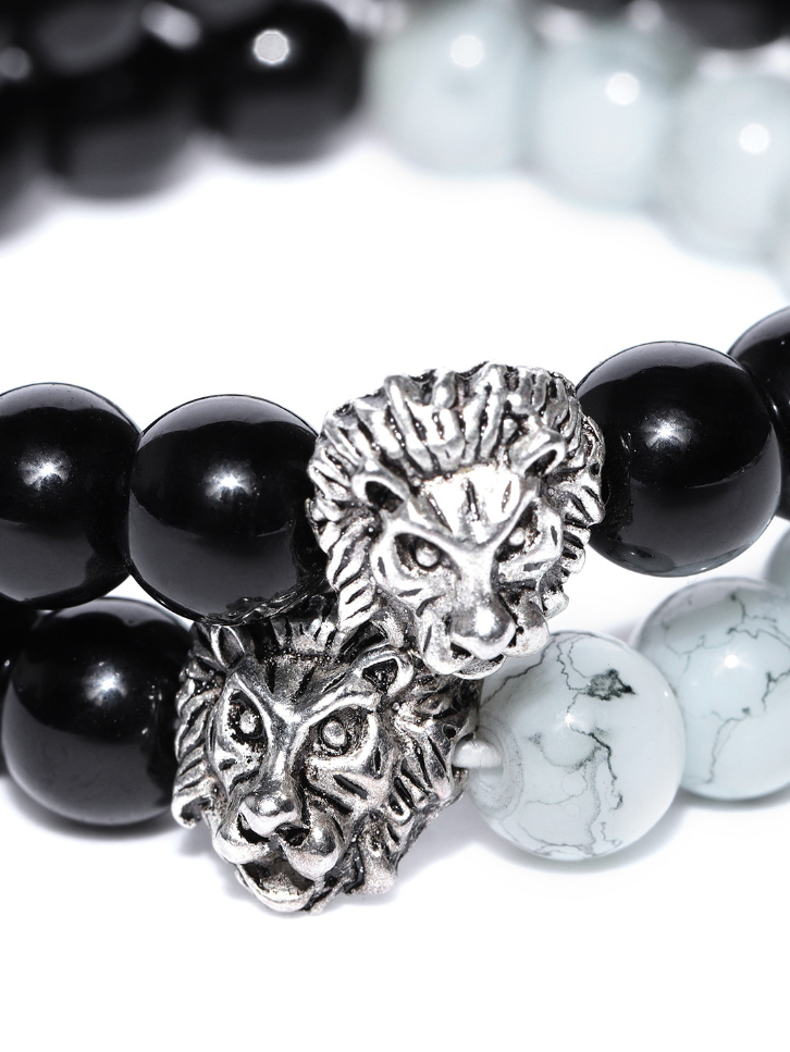 YouBella Set of 2 Beaded Elasticated Bracelets