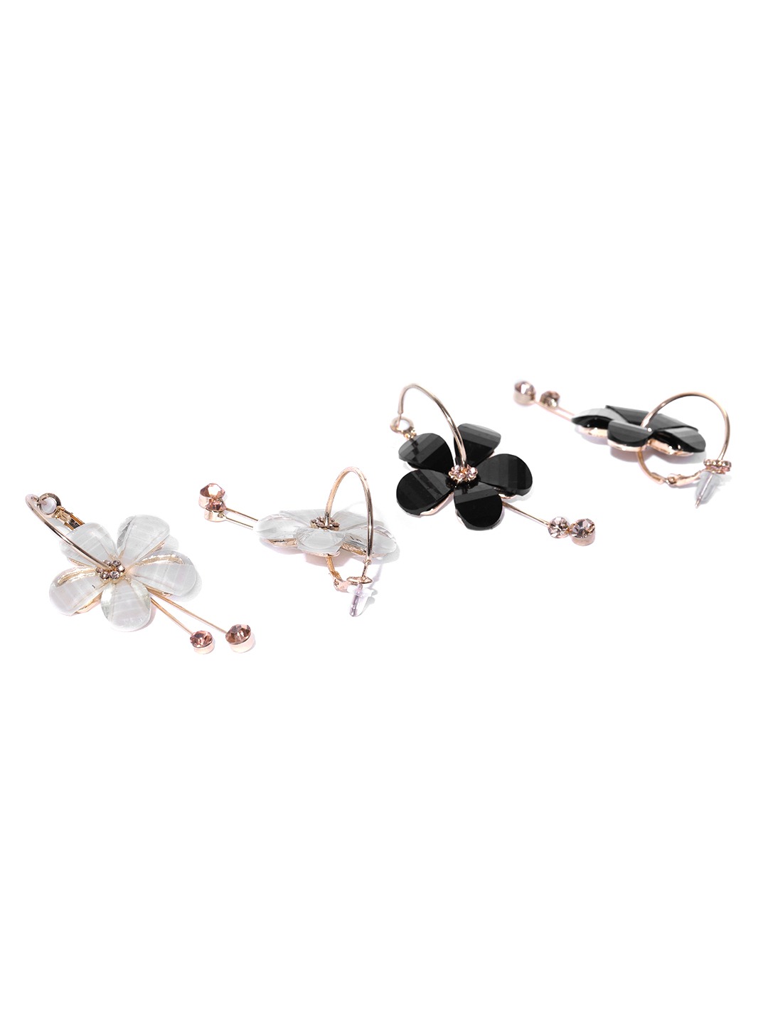 YouBella Set of 2 Gold-Plated Drop Earrings