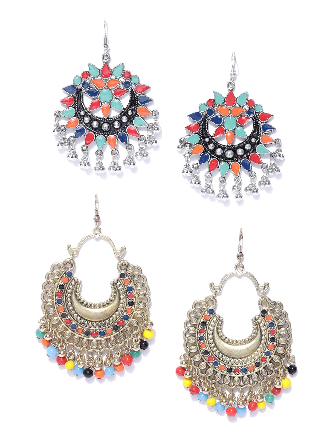 YouBella Set of 2 Crescent Shaped Chandbalis