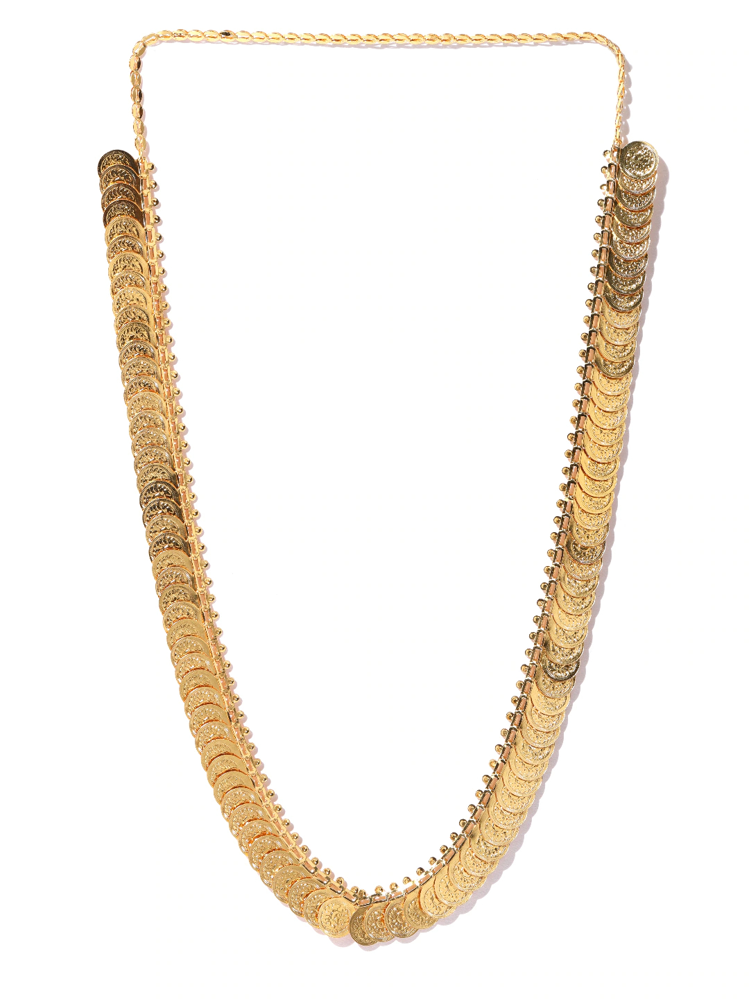 YouBella Gold-Plated Textured Jewellery Set