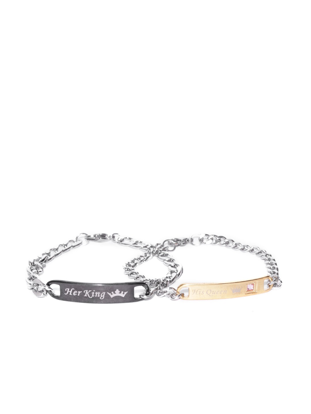 YouBella His  Her Link Bracelets