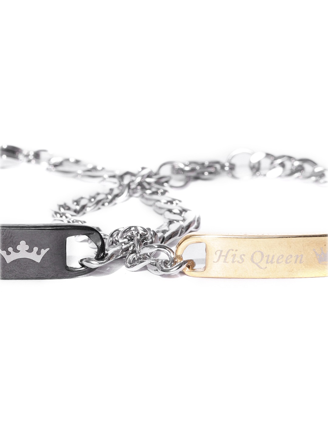YouBella His  Her Link Bracelets